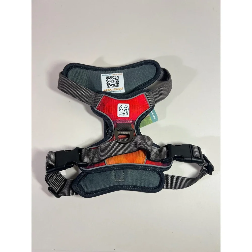 Embark Adventure Harness Small Dog Multi-Color Geometric Sunset Adjustable